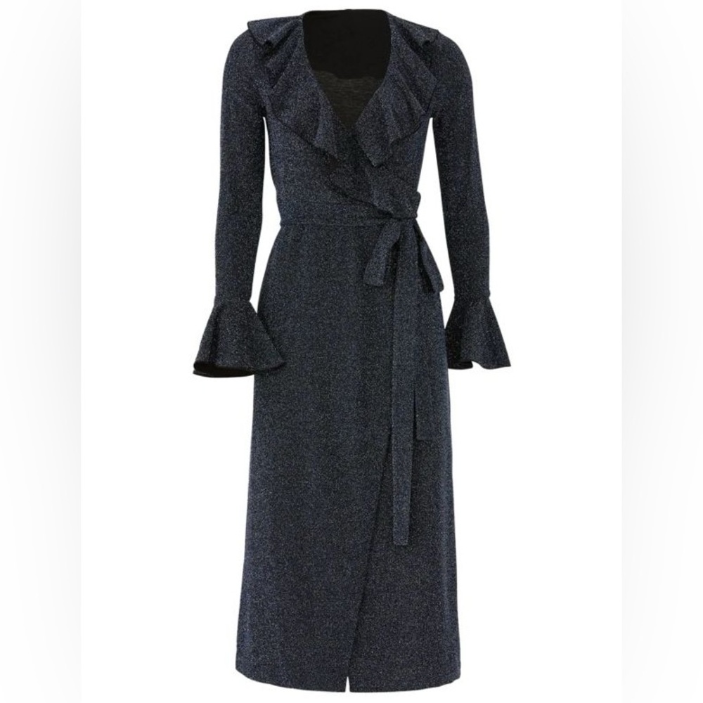 Free People One More Time Sparkly Wrap Dress